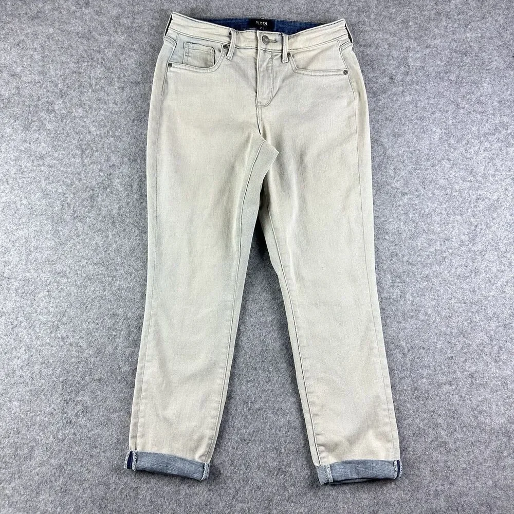 NYDJ Not Your Daughters Jeans Womens 2 Margot Girlfriend Equinox Wash Lift Tuck